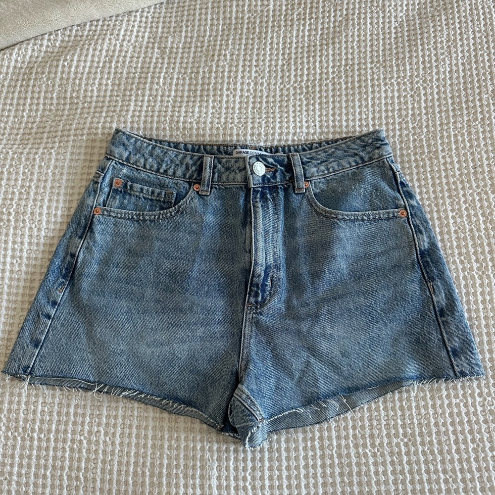 garage denim shorts